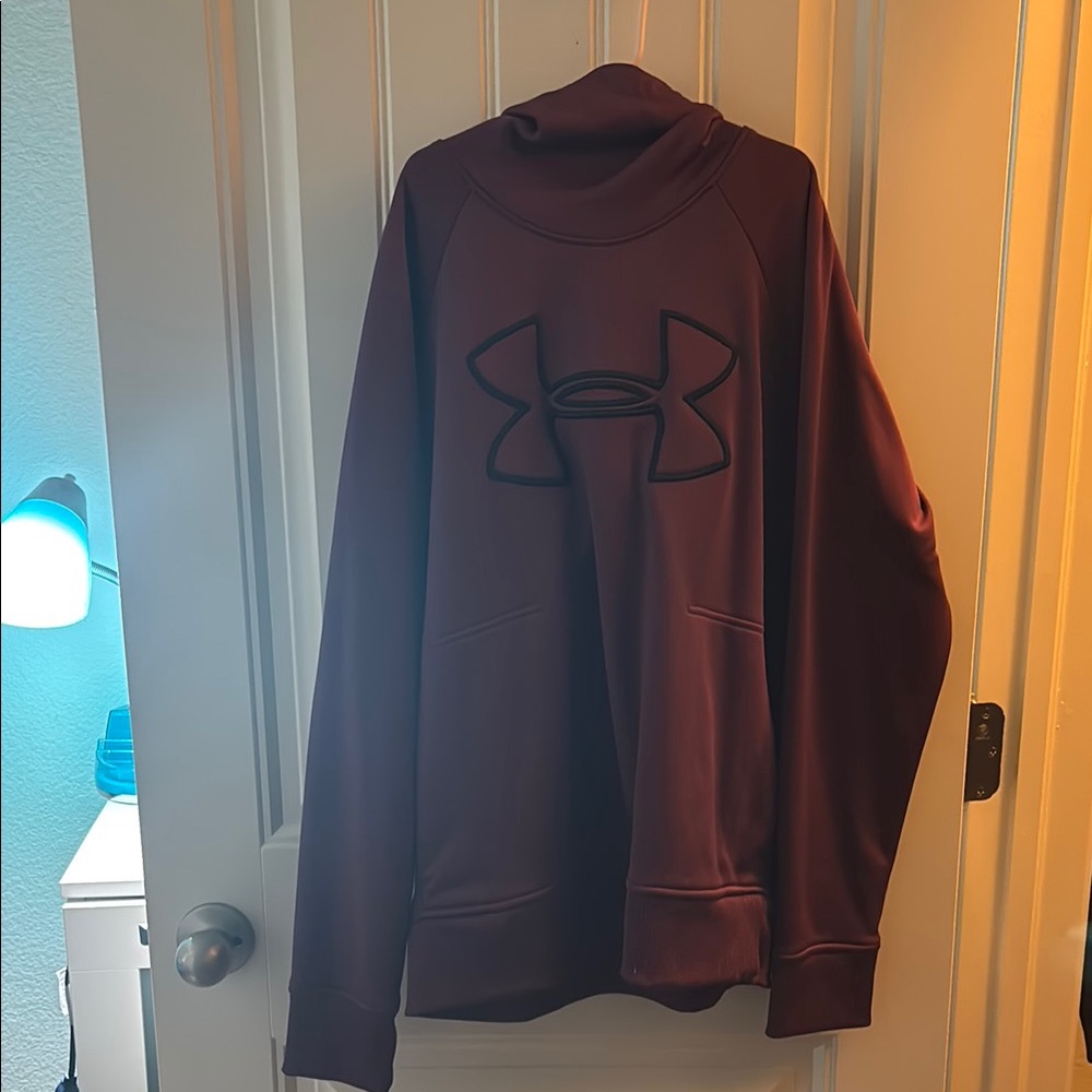 Under Armour Red Hoodie Athletic Fit Long Sleeves